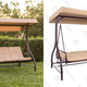 Best Choice Products Covered Bench Swing | $120 | Best Choice Products | Promo code HEAVYDUTYSWING